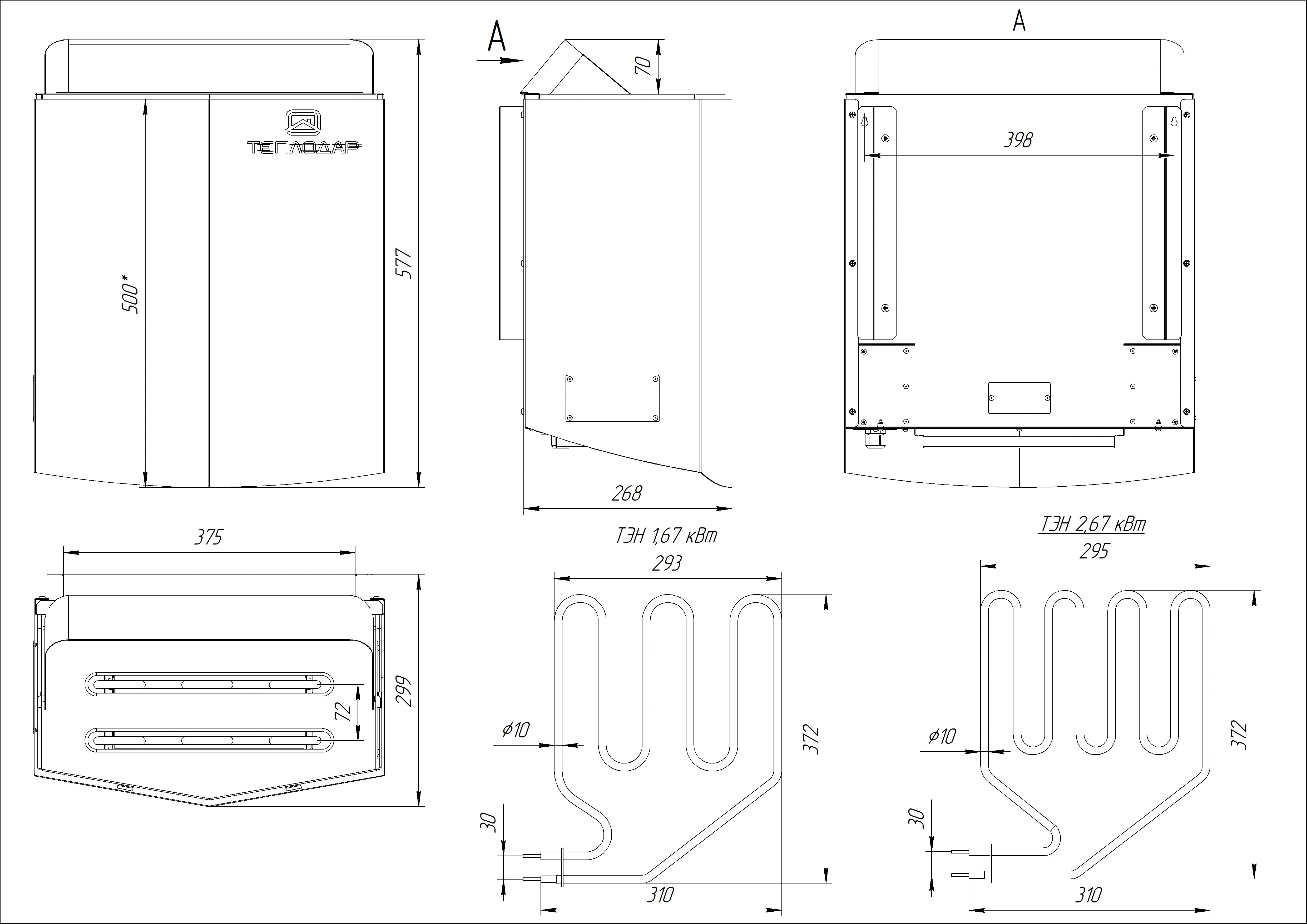 Печь для финской сауны SteamSib 5,3 - Теплодар
