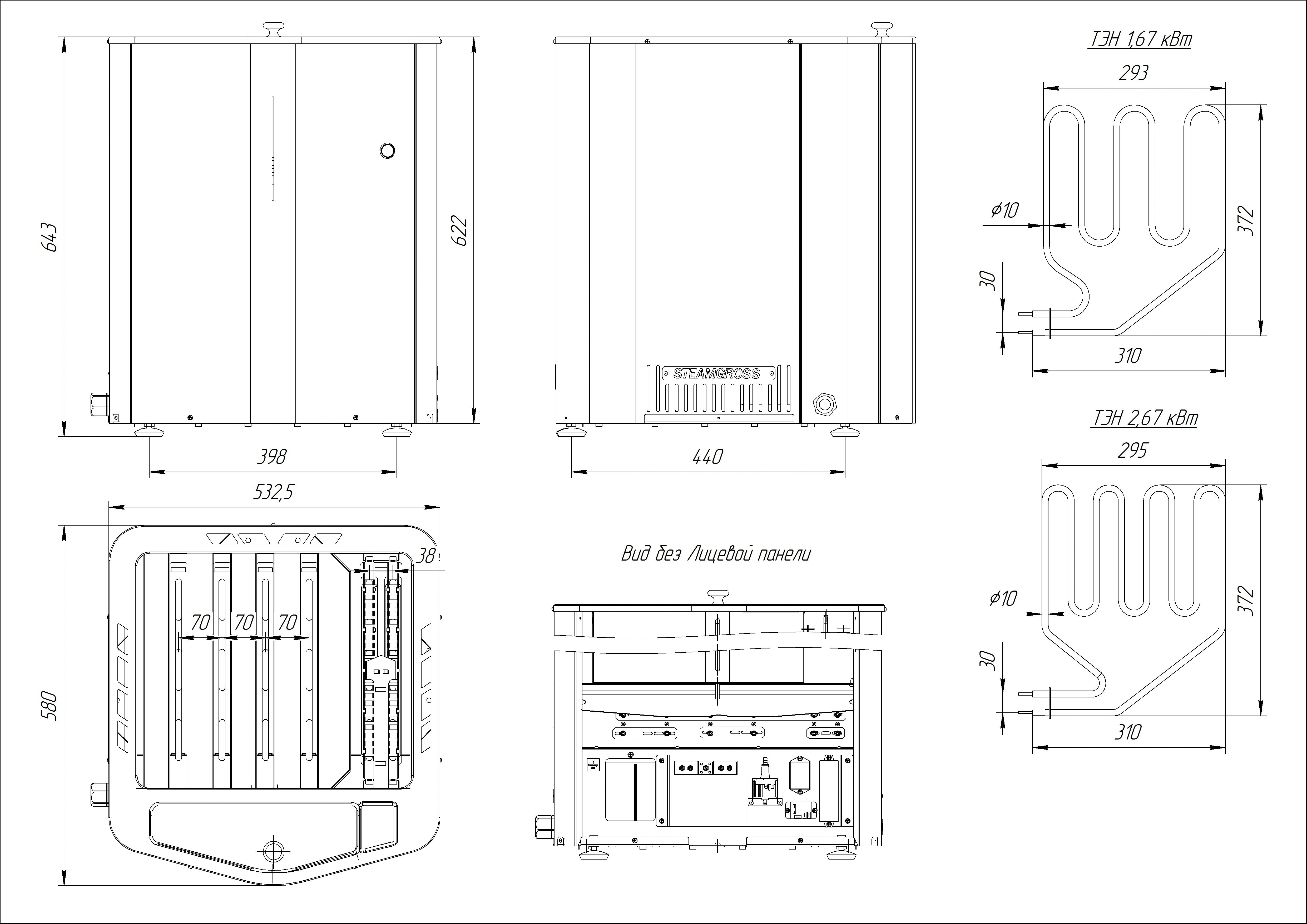 Электрокаменка SteamGross-16 - Теплодар